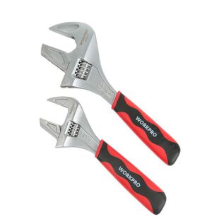 [Clearout] Wankebao Multifunctional Pipe and Live Dual-Purpose Wrench Large Opening Adjustable Wrench 10inch Banlede株