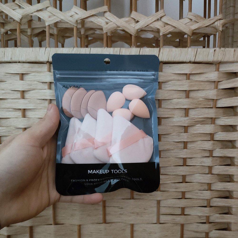 143g Weight Makeup Puff Makeup Tools Types 1 Set Quantity Sponge Material Solid Color Pattern Simple Style Style Simple Style Solid Color Sponge Makeup Puff 1 Set 12