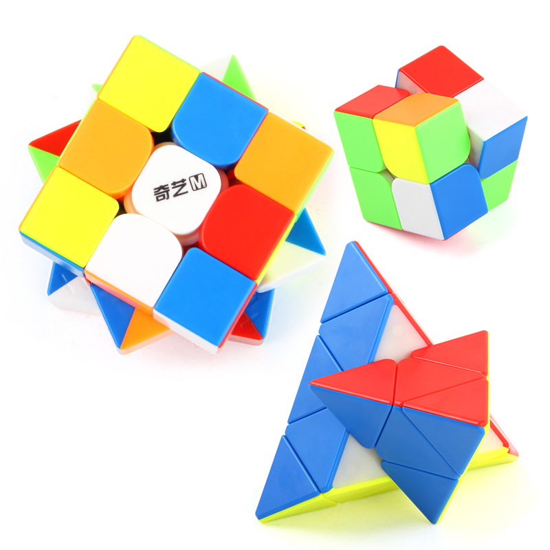 Qiyi dos tres cuatro cinco orden Cubo de Rubik en forma de pirámide magnética Cubo de Rubik ciencia y educación educativa Cubo de Rubik fábrica de juguetes al por mayor