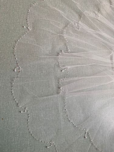 Exquisite handmade wedding veil bride short veil beaded beaded wedding headdress veil wholesale