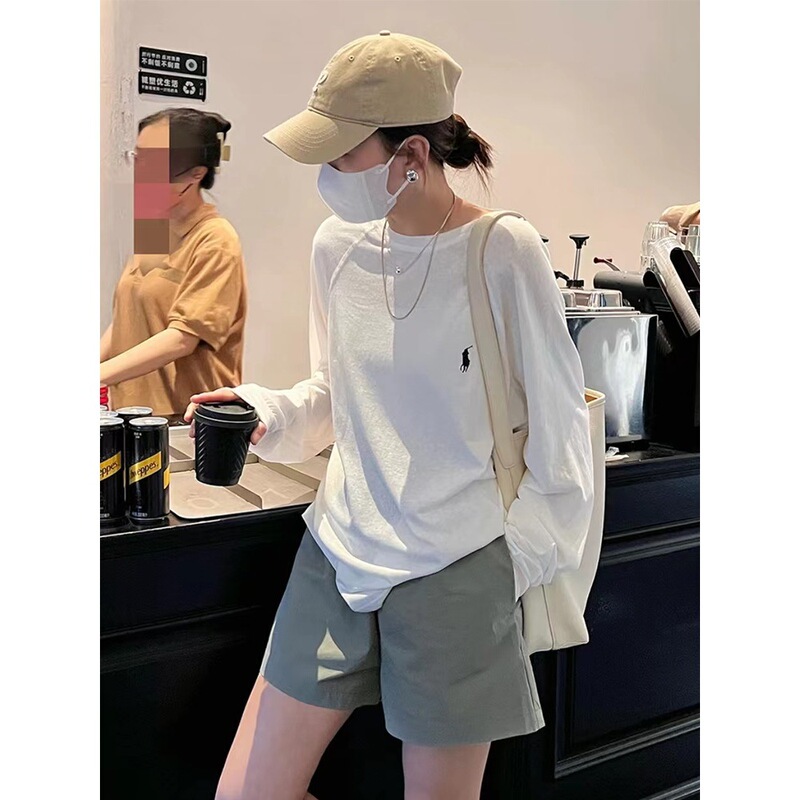 Embroidered Sweater Long-sleeved T-shirt Women's 2024 Spring and Autumn New Korean Style Lazy Style Loose Air Conditioning Blouse Top Clothes Embroidered Sweater Long-sleeved T-shirt Women's 2024 Spring and Autumn New Korean Style Lazy Style Loose Air Conditioning Blouse Top Clothes