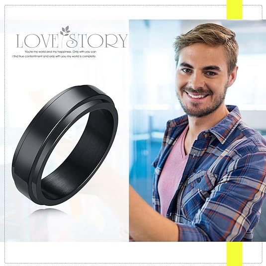 Stylish Fidget Ring For Anxiety And Stress Relief Designer Ring_voghion.com