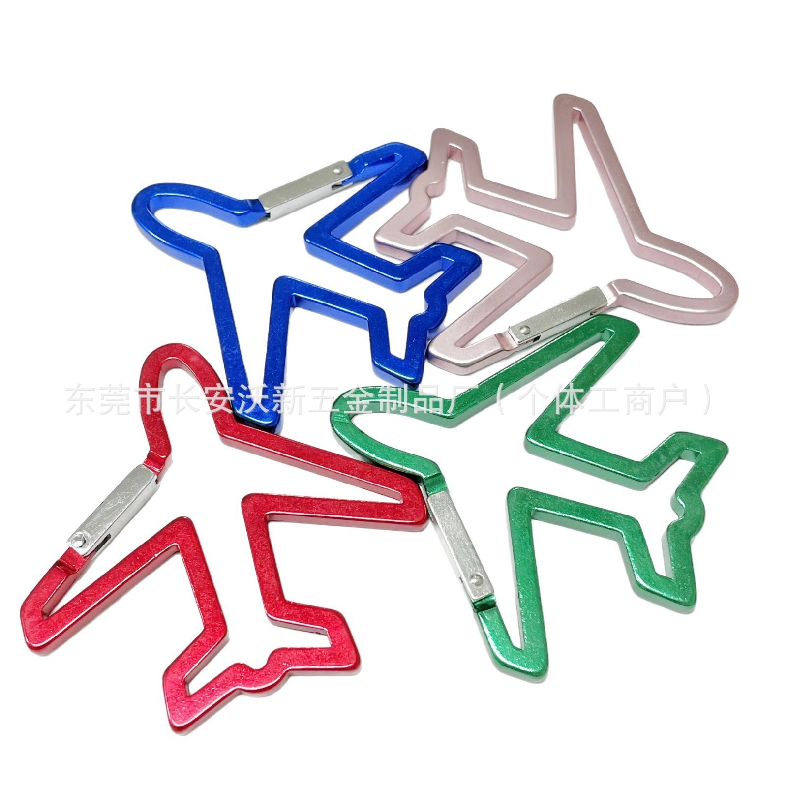 Color special-shaped aluminum alloy aircraft type mountaineering buckle backpack hook aluminum alloy accessories outdoor mountain climbing camping buckle