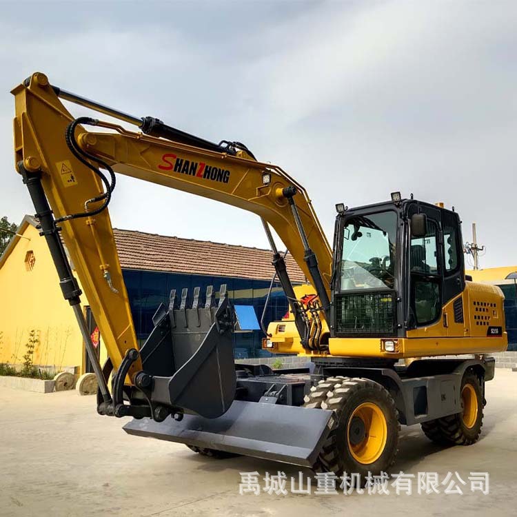 轮式挖掘机 150型挖掘机 破碎钻孔推土多用途钩机挖土机