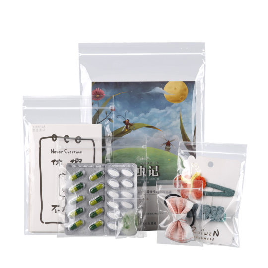 Pp bag high permeability sealed bag jewelry storage bag sample packaging self-sealing bag food medicated diet health pouch
