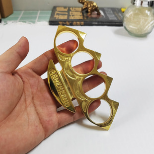 Cross-border outdoor self-defense boxing martial arts props Ninja four-finger Tiger finger ring ring survival equipment
