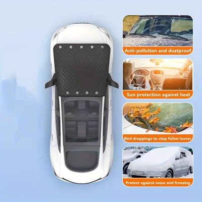 Car snow shield front glass snow cover antifreeze