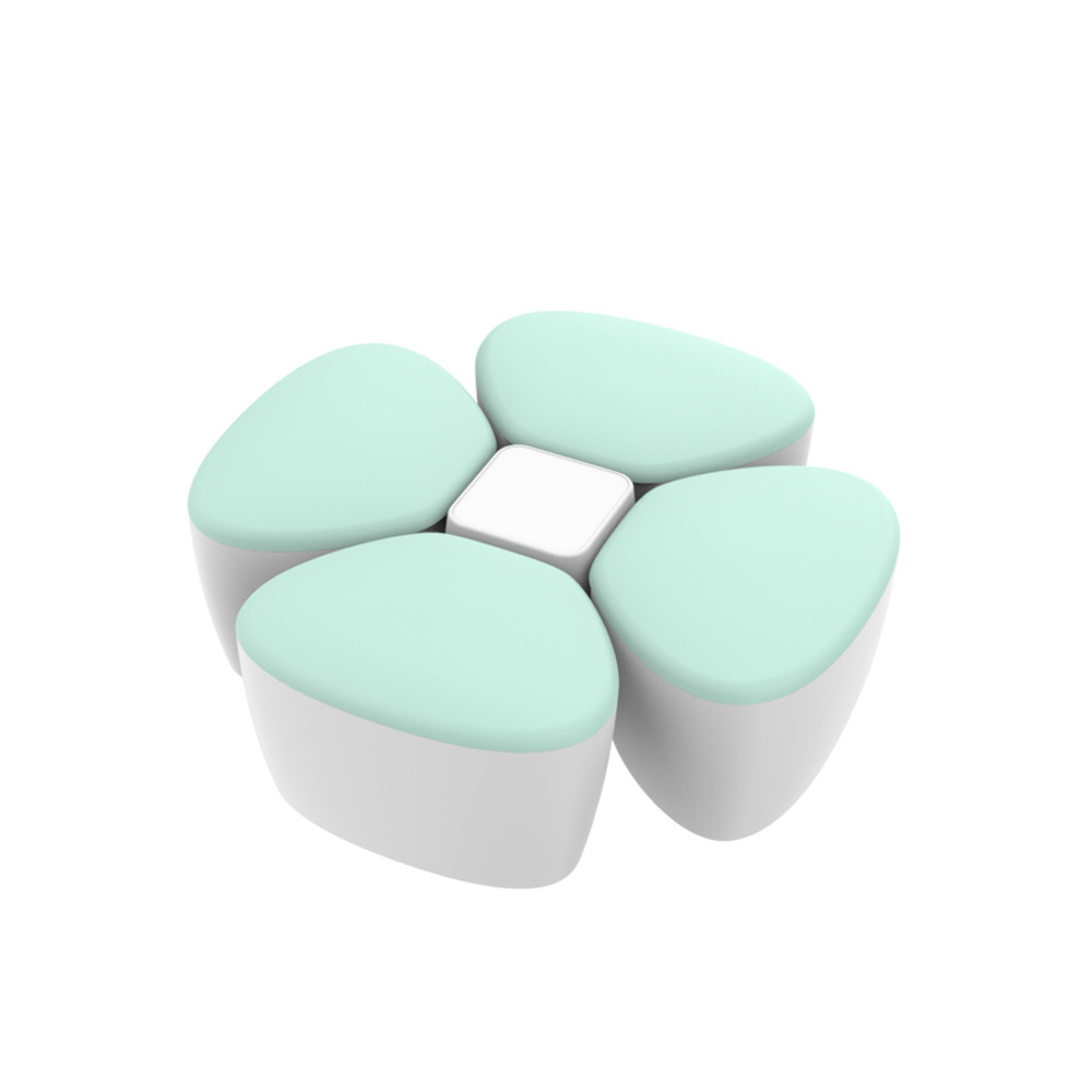 奶粉储存盒子幸运草分格零食盒便携婴儿大容量奶粉盒辅食盒可定制