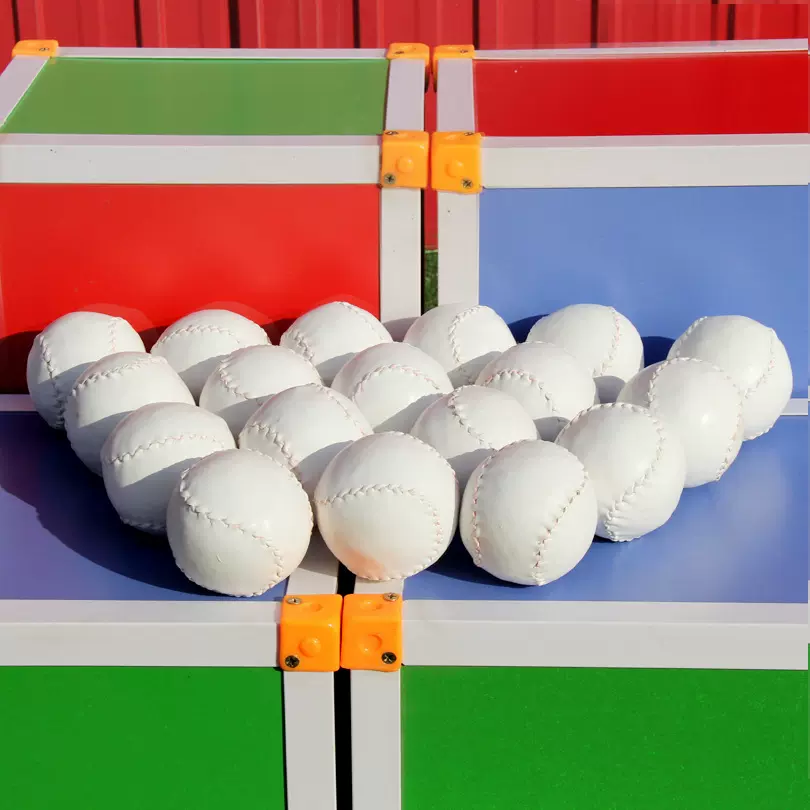 12寸垒球 中小学生标准比赛训练用垒球棒球木屑芯垒球