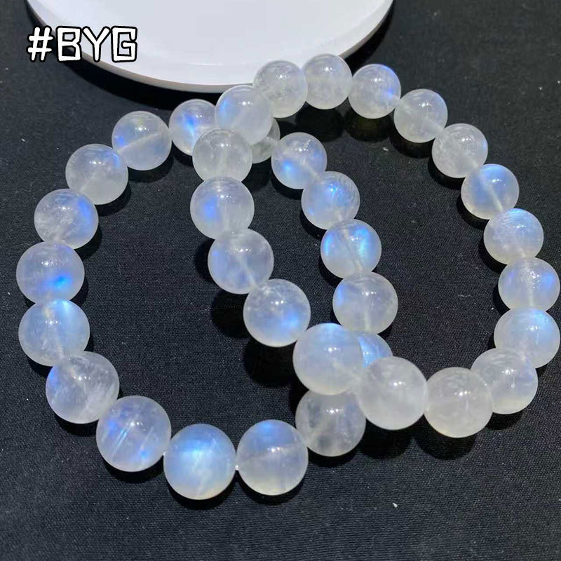 Ice Blue Moonstone Bracelet Sri Lankan White Moonstone Cream Body Moonstone Labradorite Single Circle Bracelet for Women Ice Blue Moonstone Bracelet Sri Lankan White Moonstone Cream Body Moonstone Labradorite Single Circle Bracelet for Women