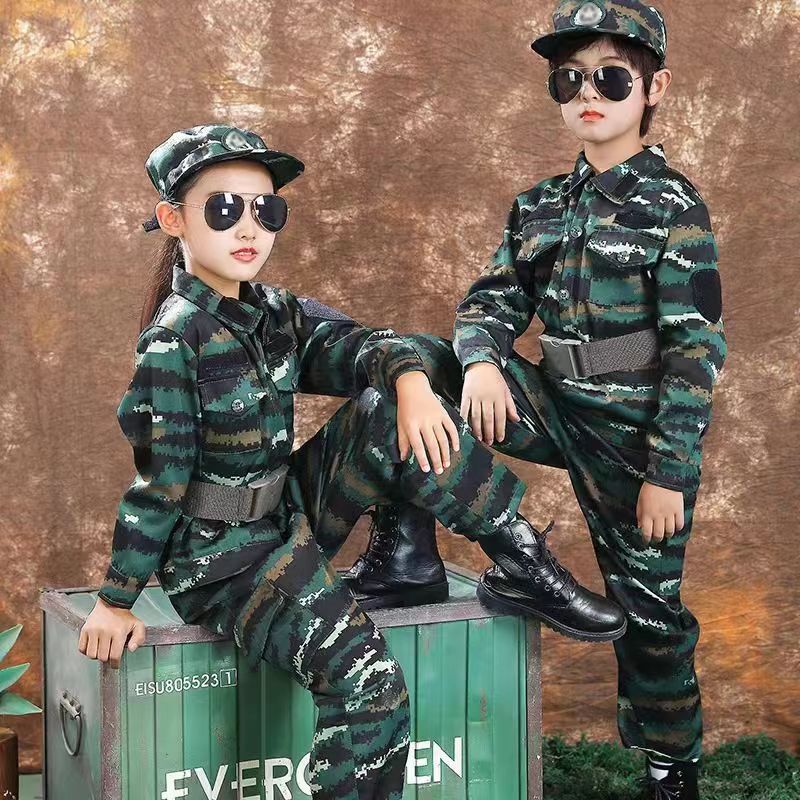National Day Children's Camouflage Clothing, Military Training Essentials for College Students, Summer Camp Special Forces Cotton Performance Clothing