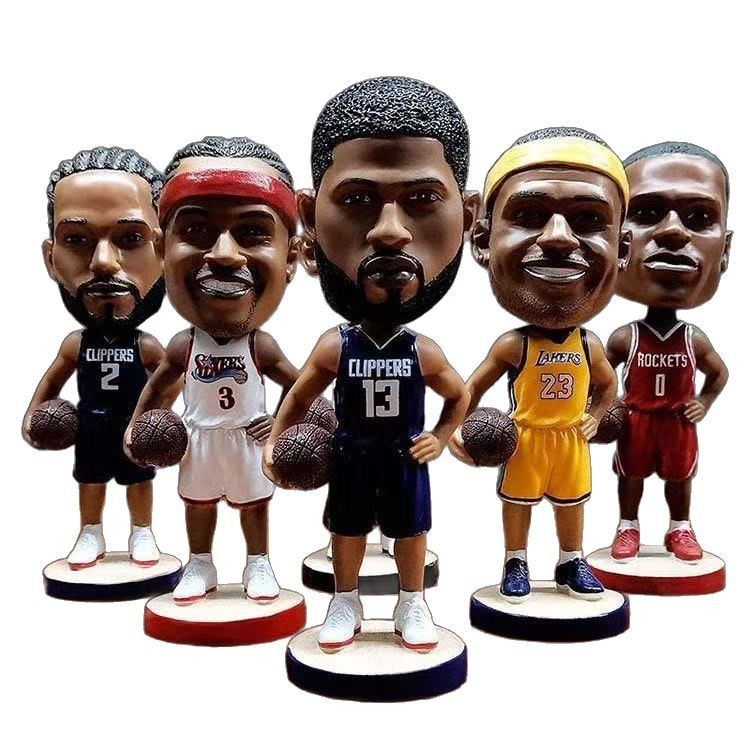 国境を越えた新製品 NBA スターレジンカーボブルオーナメントコービー・ジェームスボブル人形ギフト|undefined