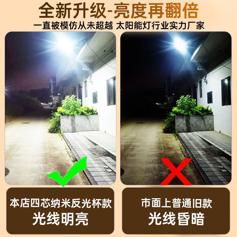 Comercio transfronterizo solar al aire libre lámpara de jardín iluminación de pared lámpara de proyección luz solar nueva lámpara rural