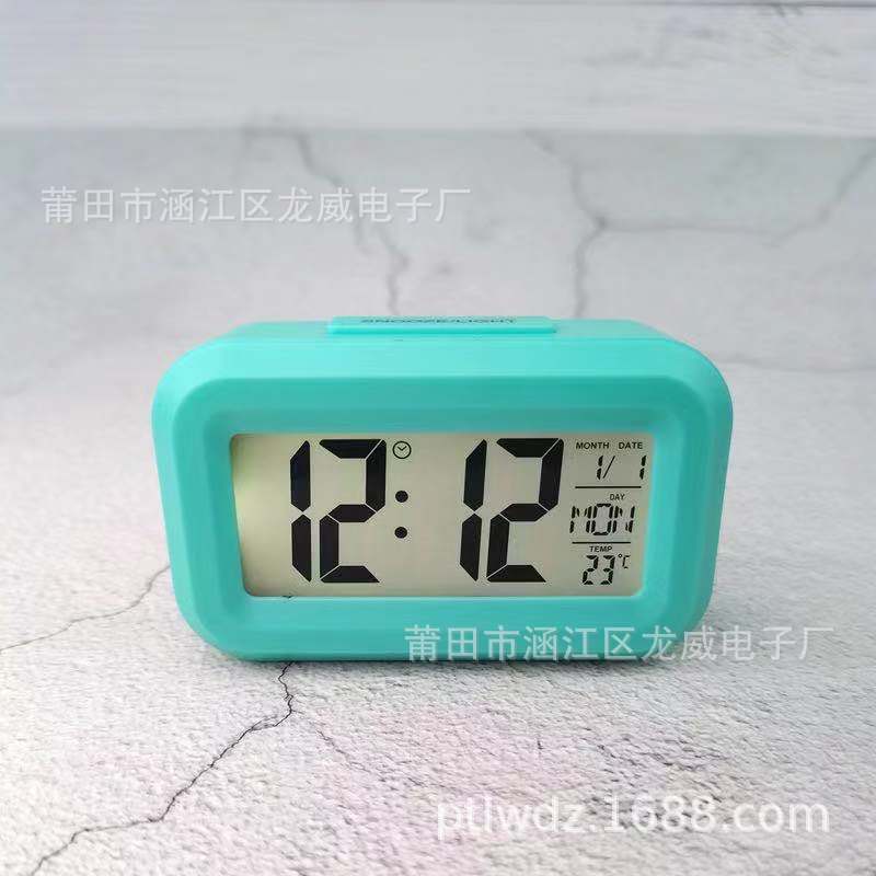ins Mini LCD Smart Alarm Clock with Night Light Cute Student Alarm Clock [2108] pic 9