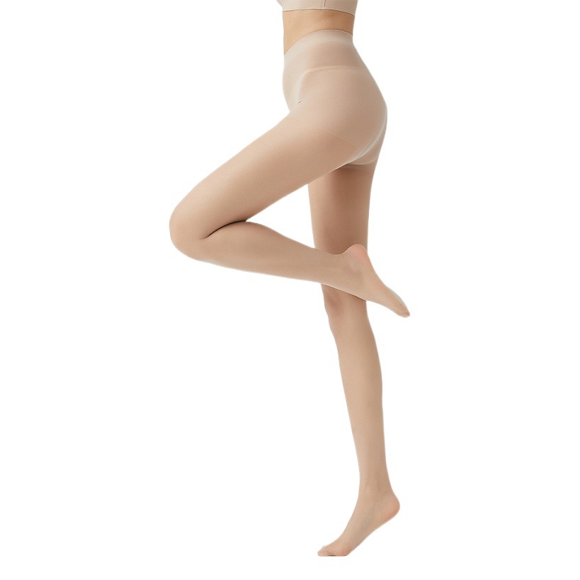 Medias para mujer, primavera y verano, medias de piña ultrafinas, medias delgadas, pantimedias de seda resistentes a los ganchos, seda negra para el cabello