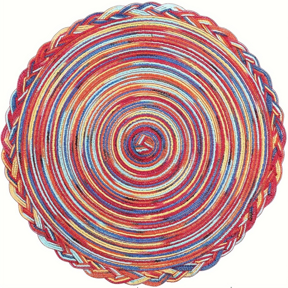 4 piezas de encaje de lino-color del arco iris