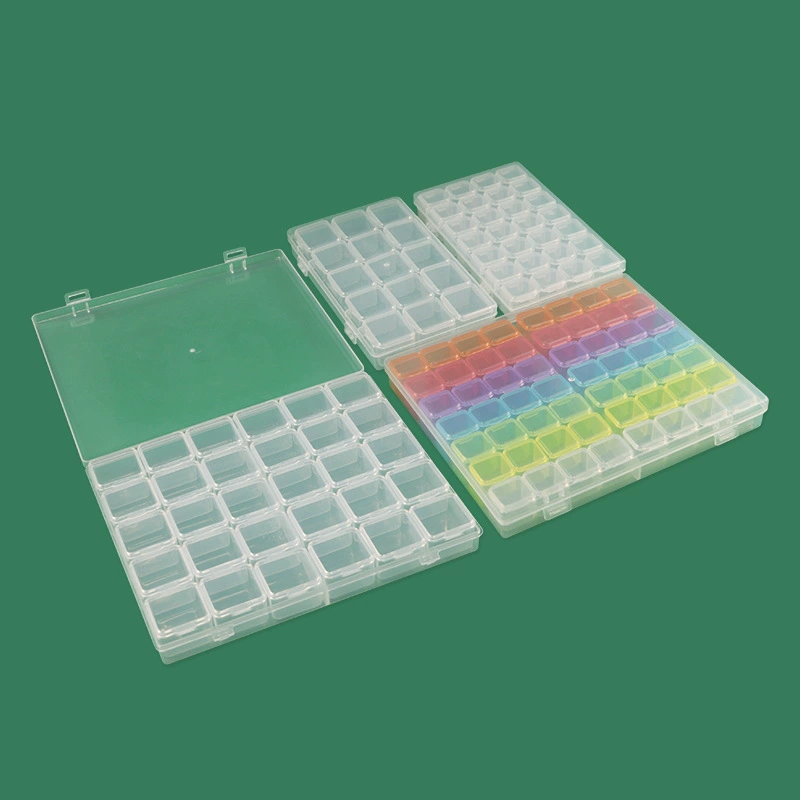 Transparent handheld accessory, diamond storage box, manicure tools set for manicure, beads with beads