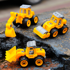 Children's detachable excavator baby block assembly car gift engineering car gift for boys intelligent car model
