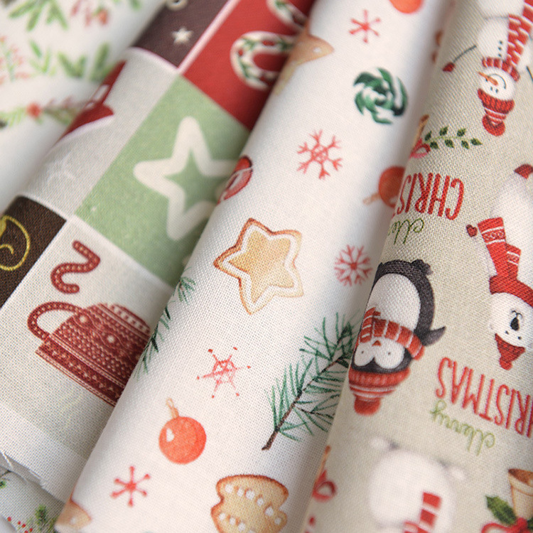 2022 moda de diseño de navidad 100% algodón impresión tela de camisa por patio