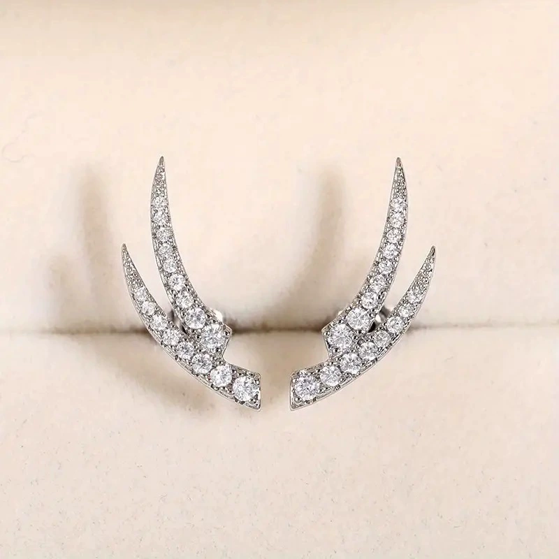 (Кросс-бордерная торговля), модные универсальные diamond серьги, европейский стиль, интернет-знаменитость, городской стиль, простой и элегантный дизайн