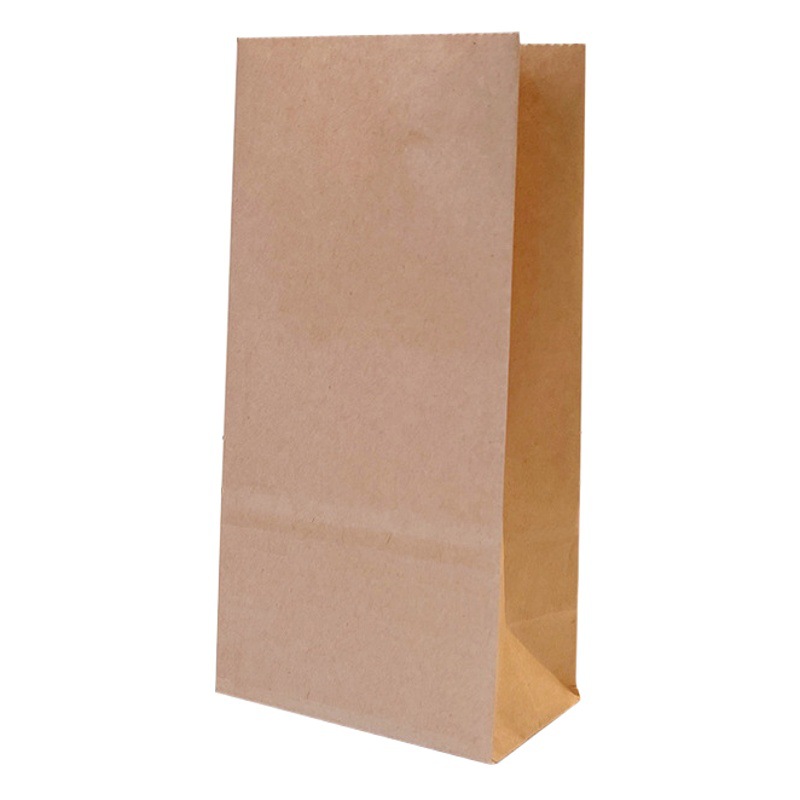 Bolsa de papel de comida de tienda de té de leche Bolsa de embalaje Kraft bolsa de hamburguesa a prueba de aceite desechable bolsa de almacenamiento de ins