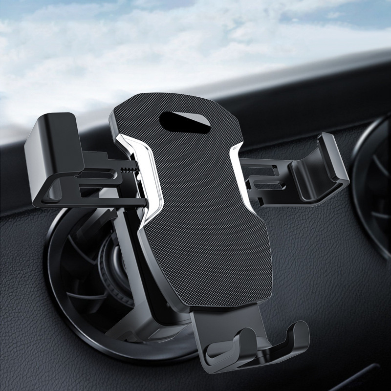 2021 New Round Special Air Outlet Mobile Phone Car Holder Air Conditioner Car Navigation Support Frame Portable