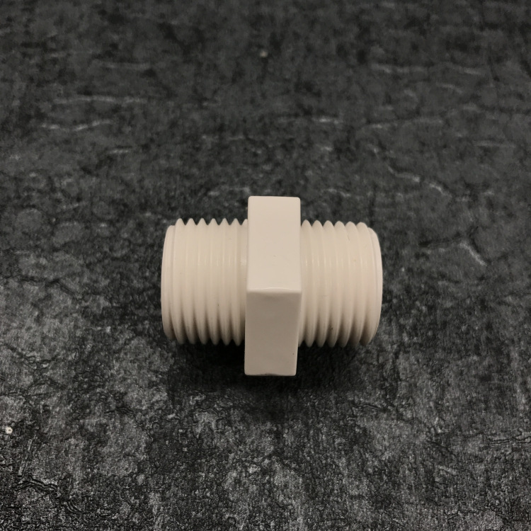 Tubo de suministro de agua de PVC-U recto/conexión interna/exterior de costilla doble cabeza/dientes de doble cabeza/Fabricante de accesorios de purificador de agua