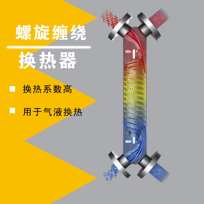 Spiral wound heat exchanger Stainless steel titanium heat exchanger Chemical energy-saving heat exchanger Heat exchanger