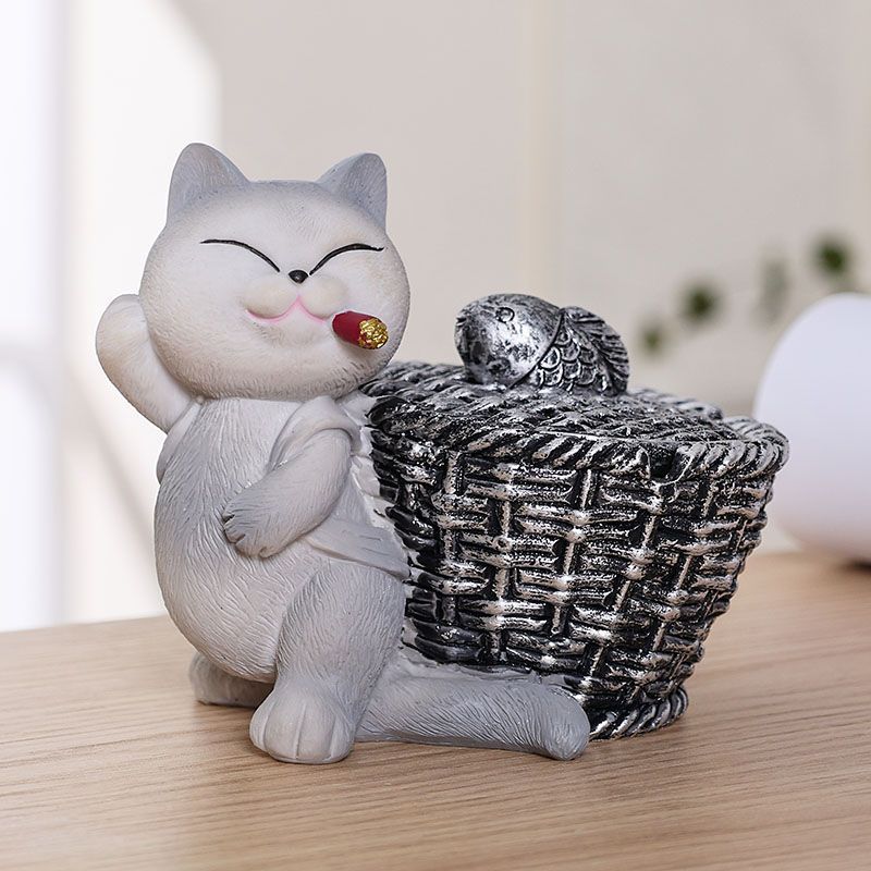 고양이(회색)-뒷바구니(뚜껑)