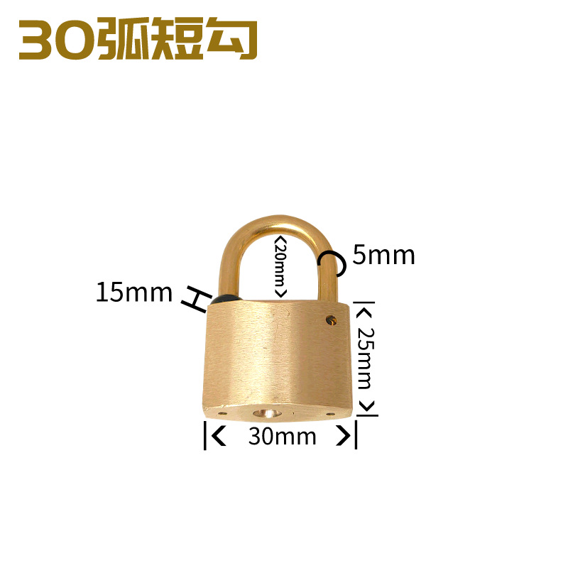 Cerradura de cobre cerradura de cobre cerradura cerradura cerradura cerradura de tanque de gas cerradura cerradura impermeable cerradura de caja de medidor eléctrico cerradura industrial