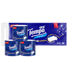 得宝有芯卷纸4层加厚160g家用纸巾手纸厕纸10卷实惠装卫生纸批发
