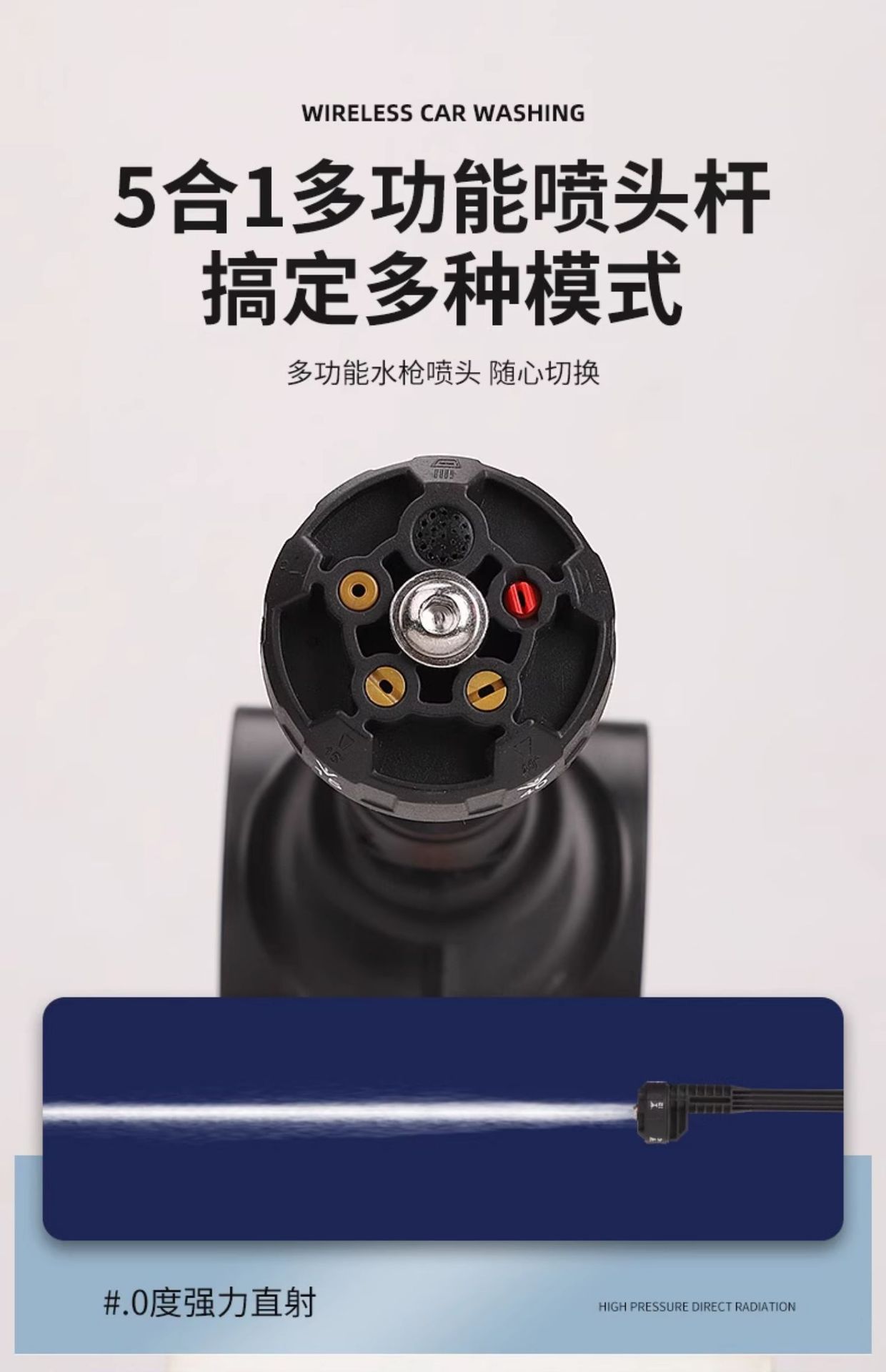 Suitable for Wireless High-Pressure Car Washers, Portable Water Guns, Household Powerful Car Brush Pumps, Car Wash Tools, Lithium Battery Washers