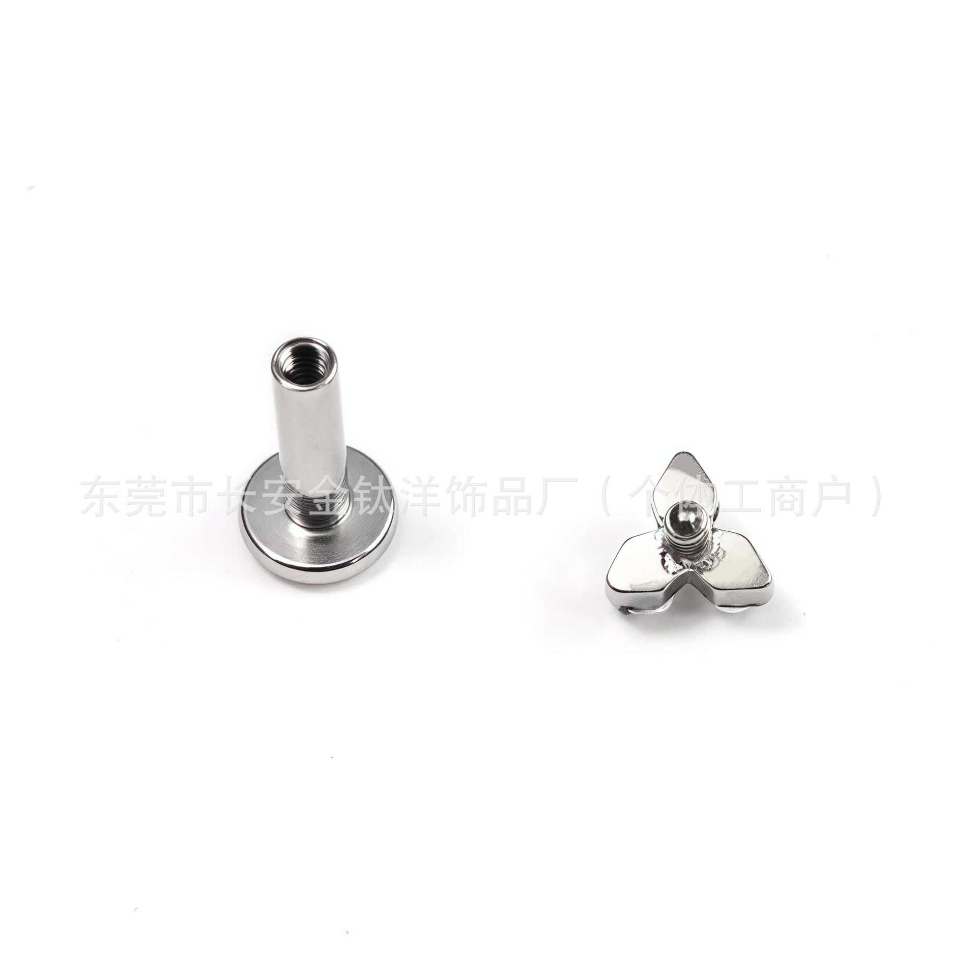 Labret piercing jewelry detail image