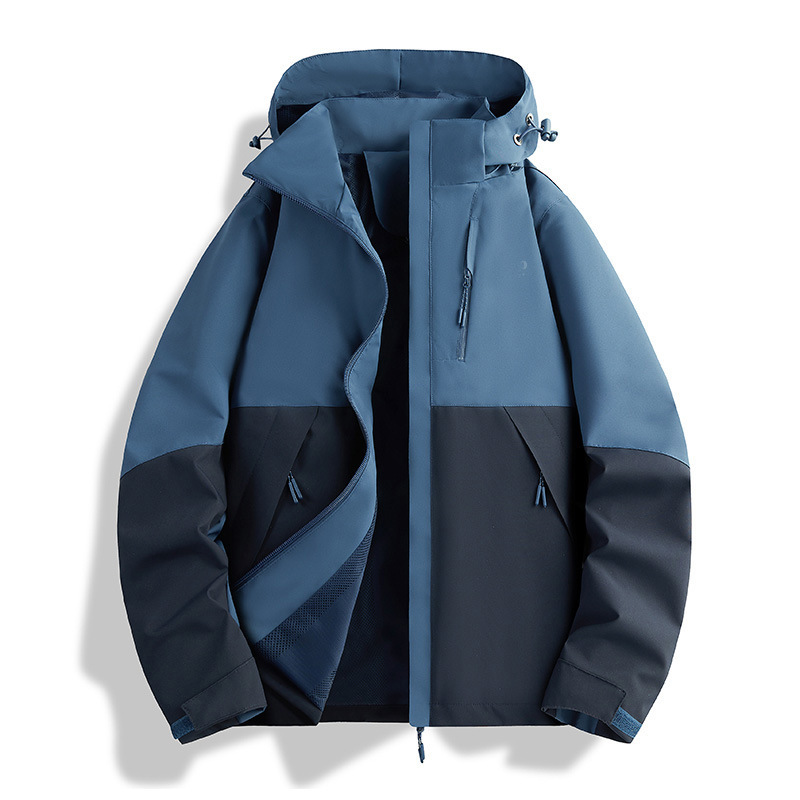 啄木鸟紫色冲锋衣女款新款春秋季三合一小个子登山服防风外套|undefined