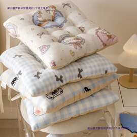软垫加厚牛奶椅垫板凳屁股教室学生保暖座垫坐垫椅子办公室卡通