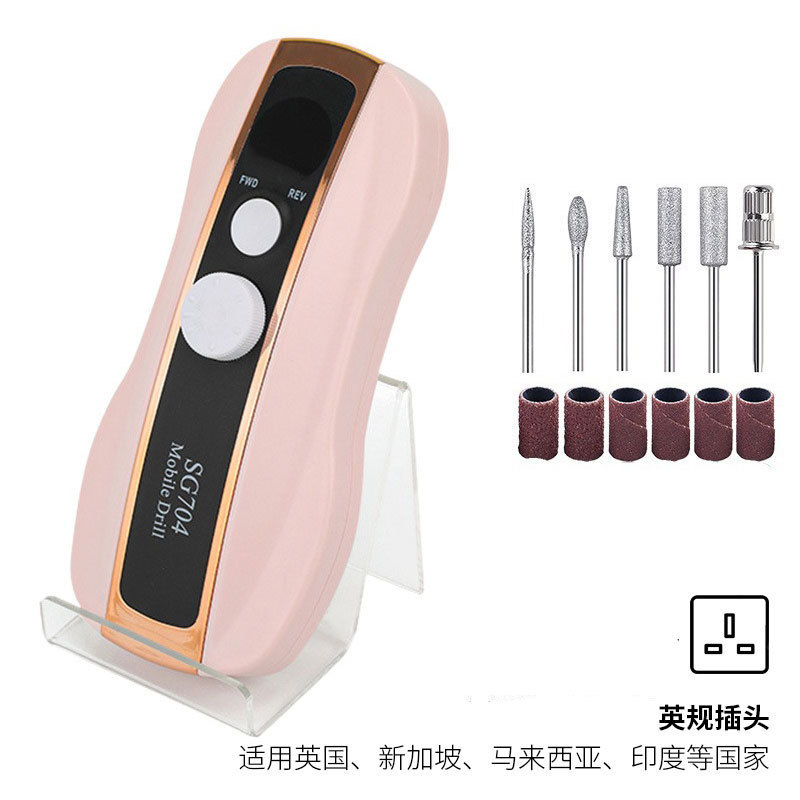 Polizador de uñas conveniente, tipo de carga inteligente, pulizador de uñas transfronterizo profesional de descarga de uñas 35000RPM