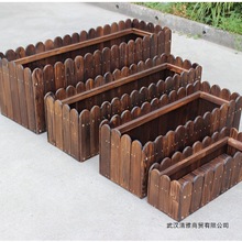 防腐木花箱加厚碳化实木室外户外种菜种花花槽花盆处理