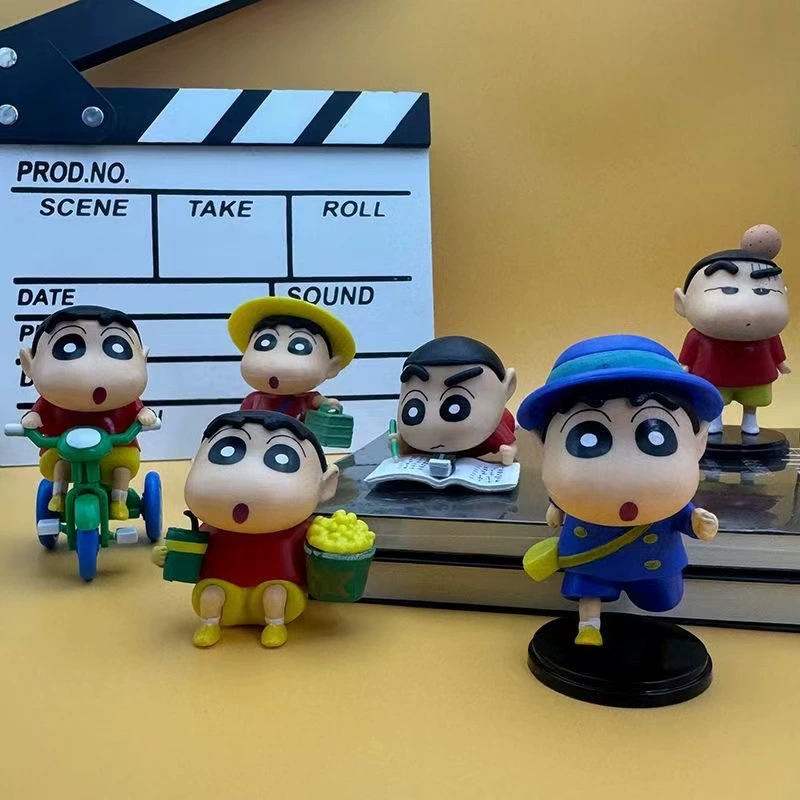 6 фигурок Crayon Shin-chan аниме-бокс