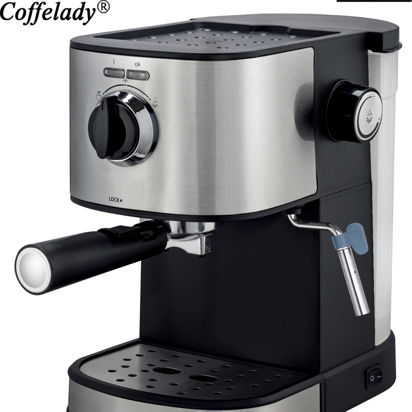 15BAR italiano semiautomático goteo máquina de café hogar de alta presión de vapor de espuma de leche máquina de café de lujo