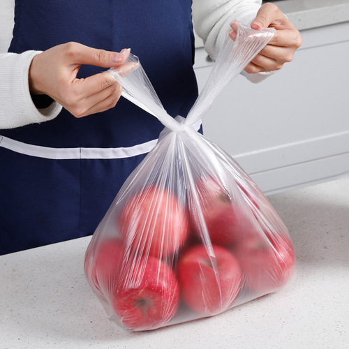 Meiya hand-tearable vest fresh-keeping bag refrigerator storage microwave heating PE material department store wholesale