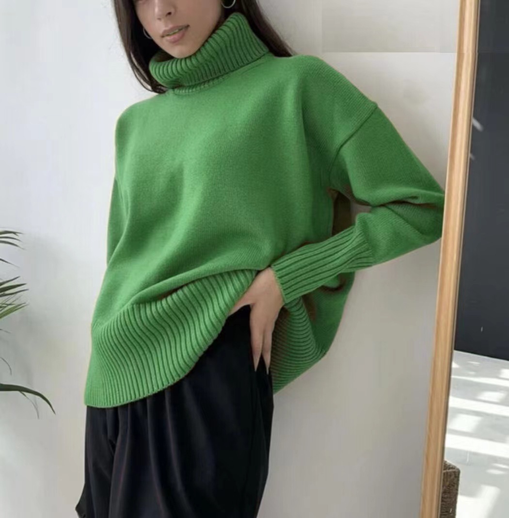 Luxury Alpaca Wool High-Neck Sweater – Ultra-Soft Anti-Pilling Pullover (S-XL, 16 Colors, Minimalist Chic Essential)_voghion.com