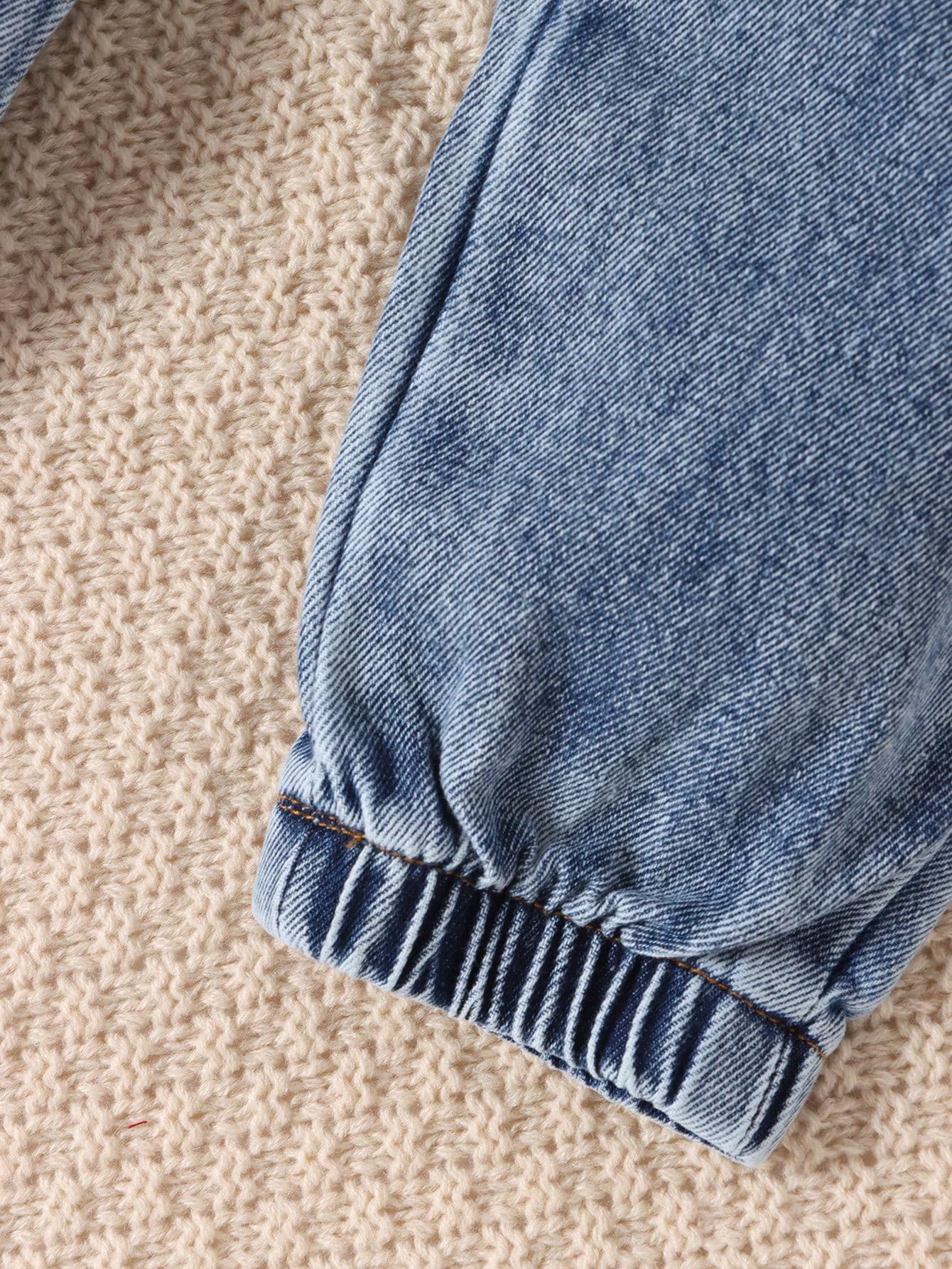 Pantaloni a maniche lunghe nuovi e caldi in vendita per ragazze autunno e inverno 2024 + borsa in denim carina alla moda_voghion.com