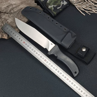 现货美国大疯狗加厚直刀户外生存刀高硬度锋利防身刀具随身战术刀