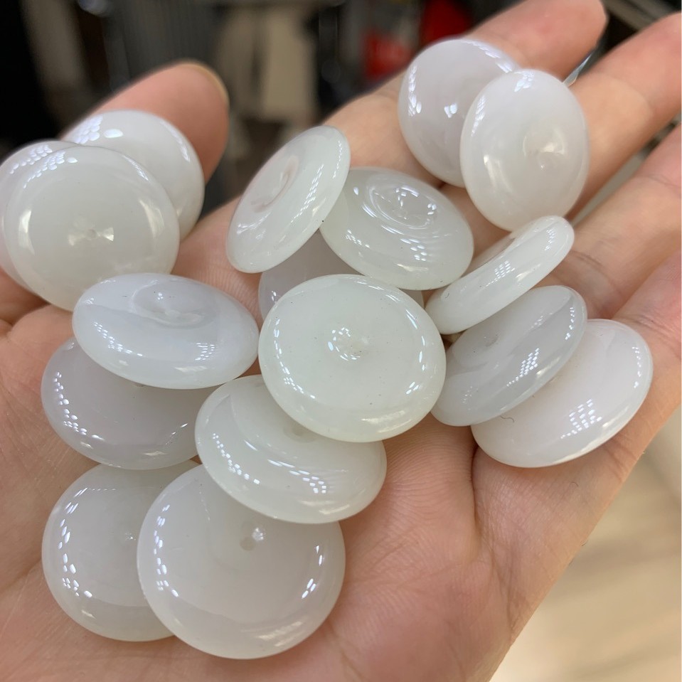 protective amulet from Qinghai province white jade
