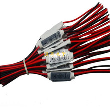 LED灯带单色控制器12V迷你3键控制灯条调光器