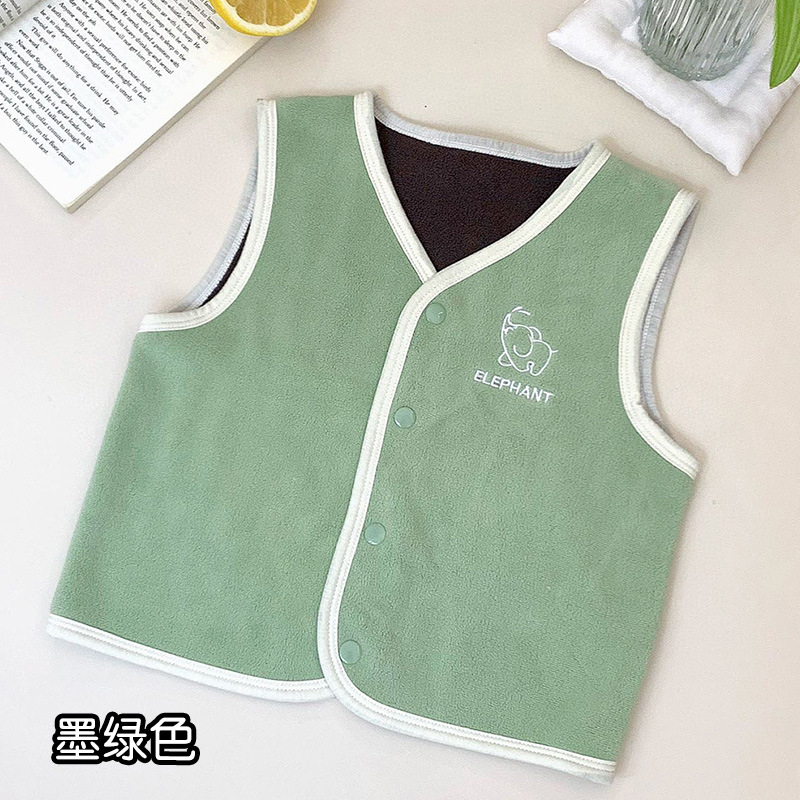 Chaleco caliente para niños 2024 nuevo otoño y invierno niñas niños primavera y otoño hombro de hombro universal
