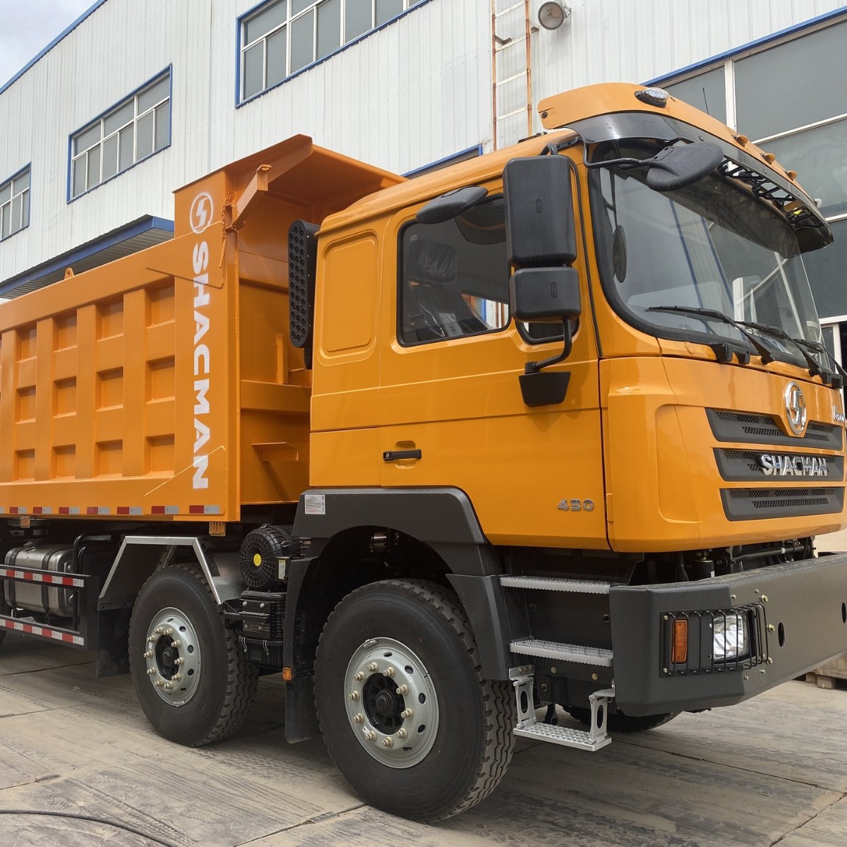 Used Delong Dump Trucks Exported to Africa, Eight-Wheel Transport Dump Trucks, Used Cargo Trucks, Engineering Vehicles