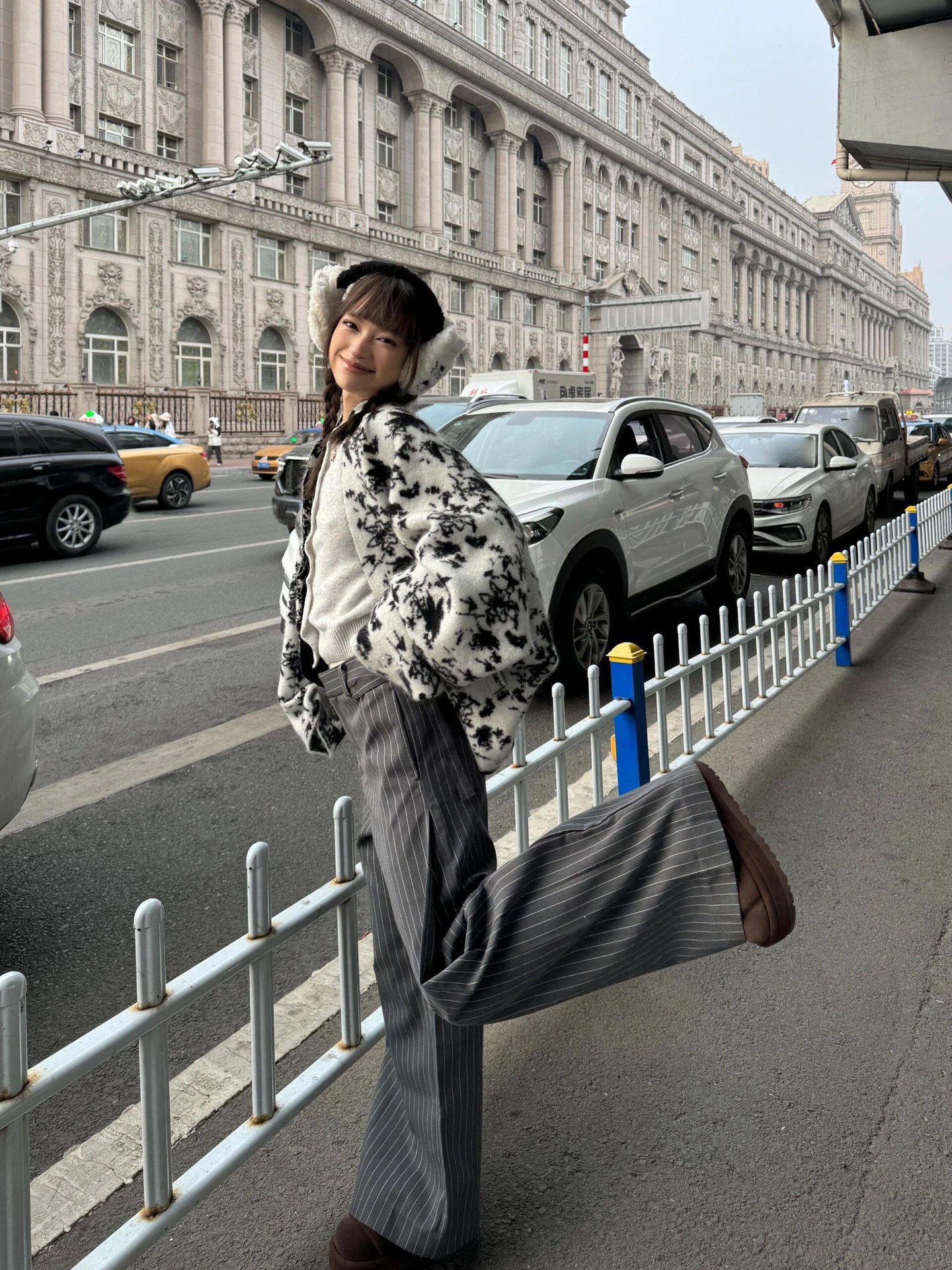 "Pello de oveja de caballo de hipocampo" 25 principios de primavera Jacquard chaqueta de chaleco de moda femenina perfilado chaqueta suelta