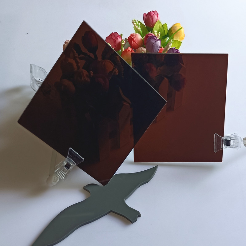 10mm茶色半透明亚克力板 8mm做隔板热弯丝印深茶色有机玻璃板雕刻