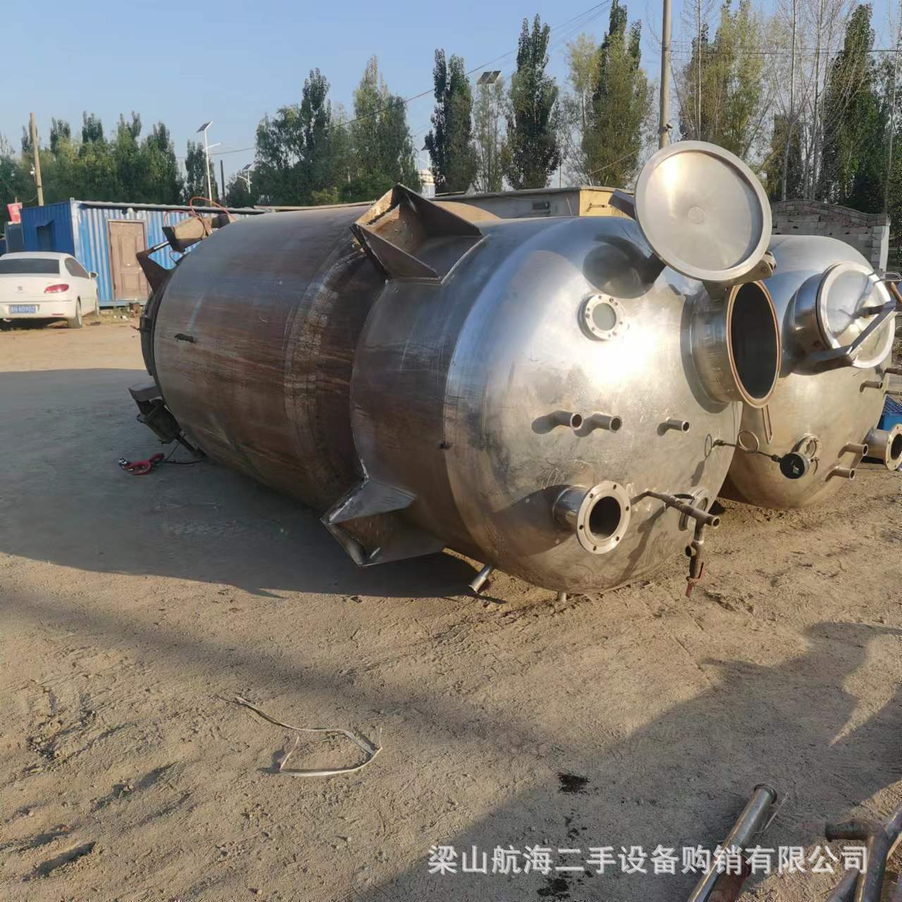 二手3吨中试中药回流浓缩提取罐 二手6000中草药醇沉发酵提取罐